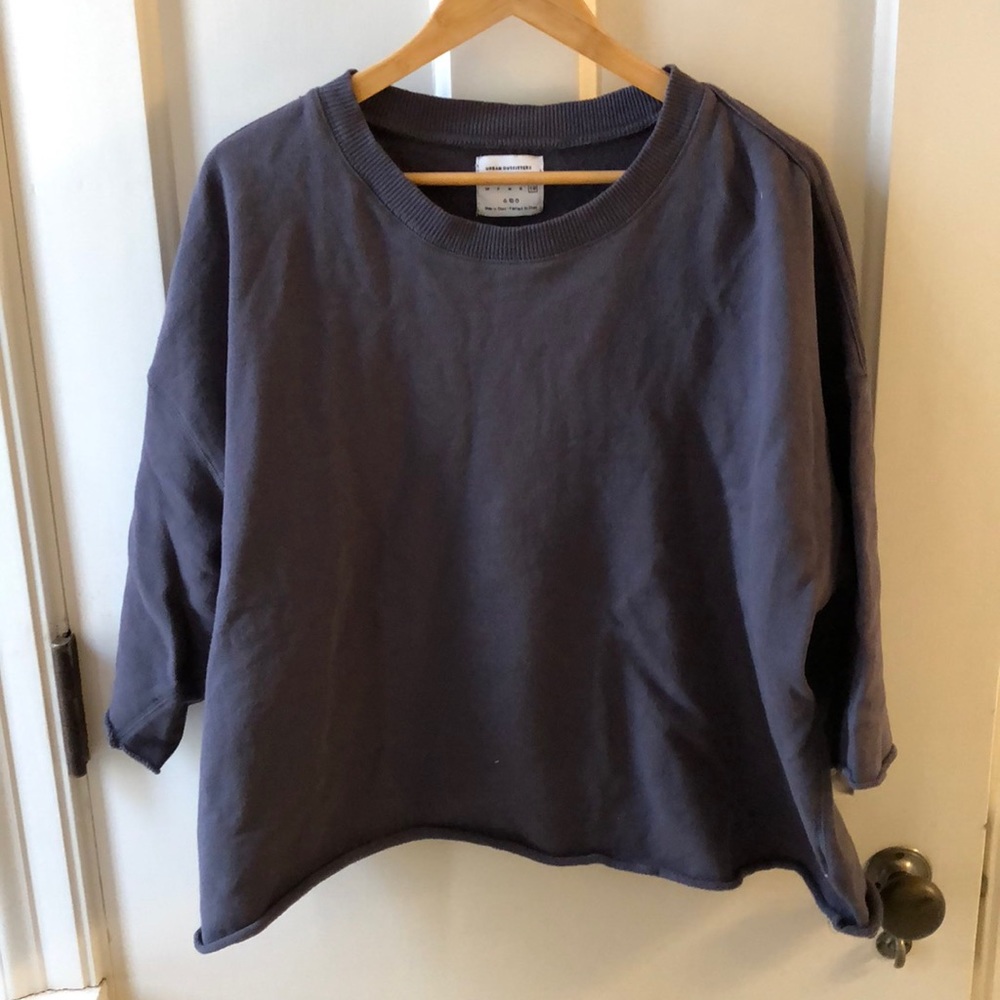Urban Outfitters  Boxy Cropped Sweatshirt